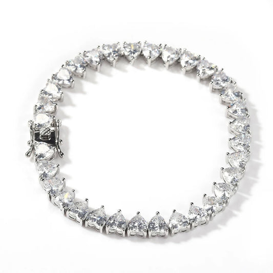 Entangled Heart Tennis Bracelet