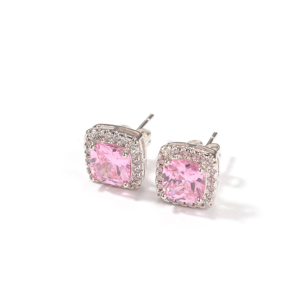 Princess Cut Earrings