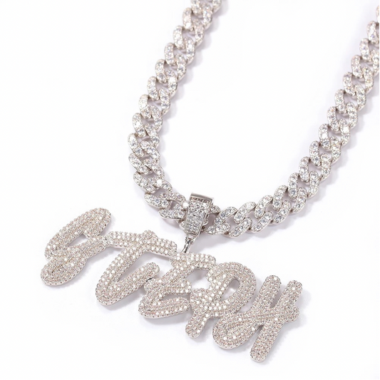 Ice Me Out Custom Name Pendant Necklace
