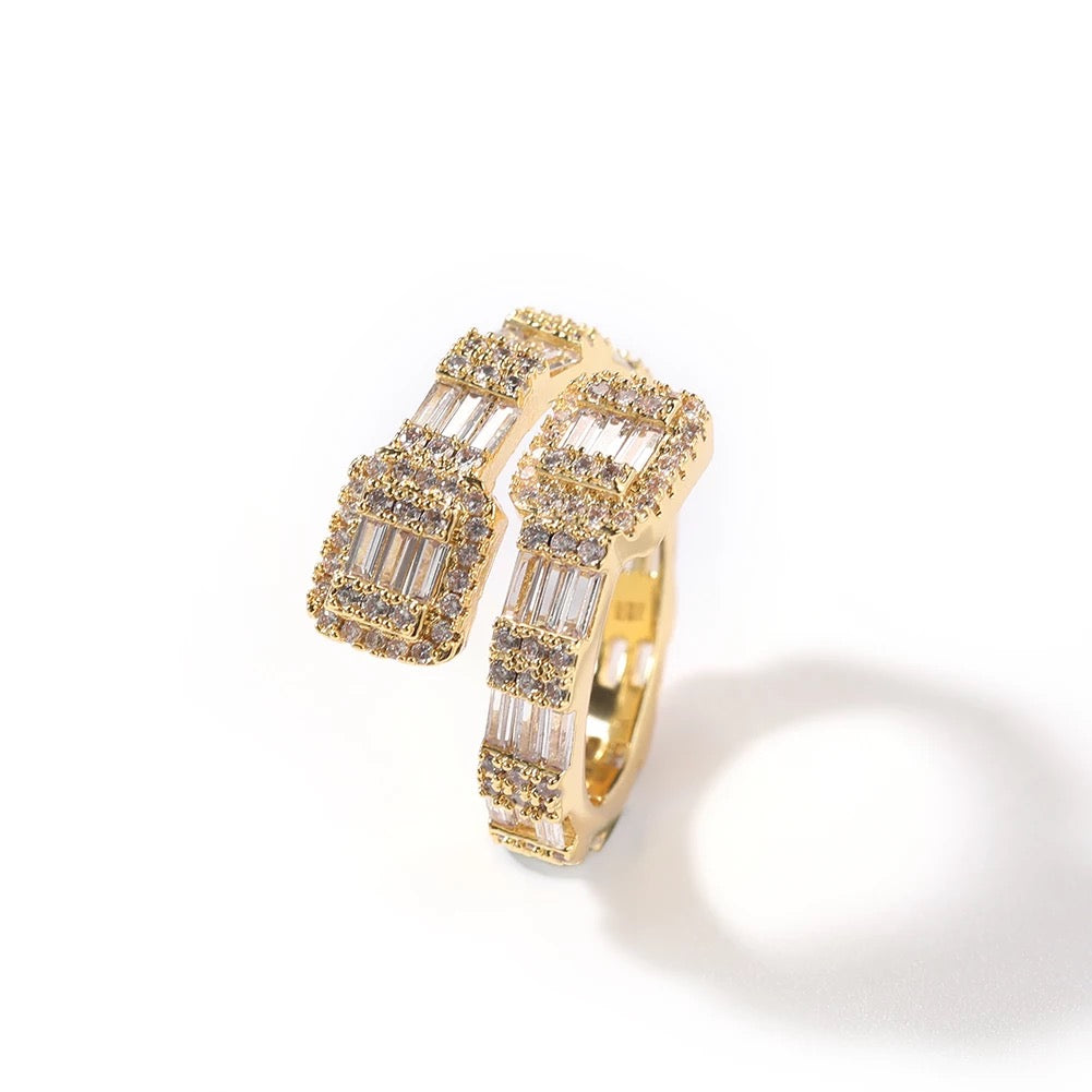 Baguette Cuff Ring