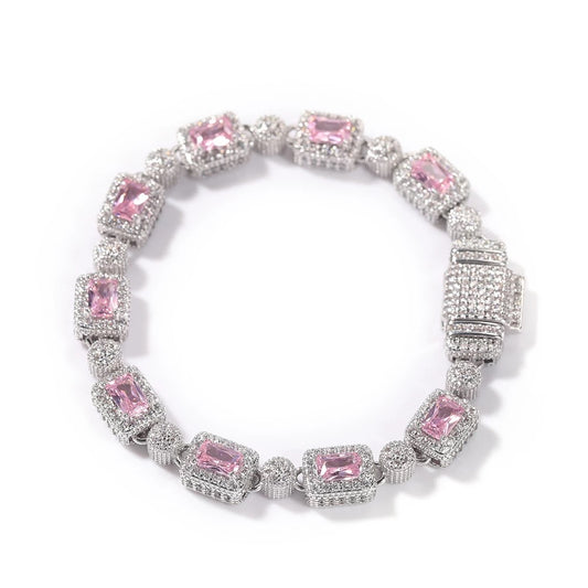 Pretty in Pink Baguette Bracelet