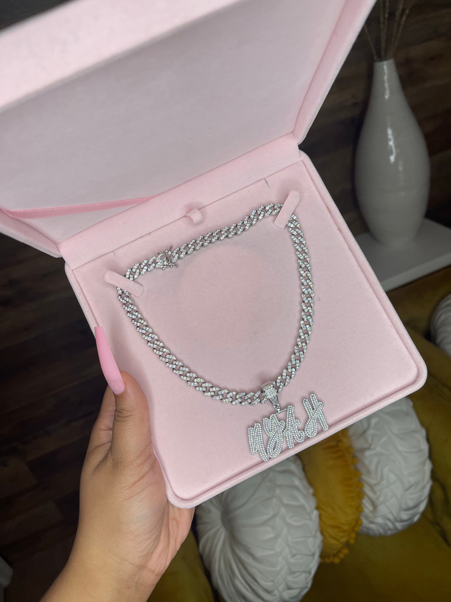 Ice Me Out Custom Name Pendant Necklace
