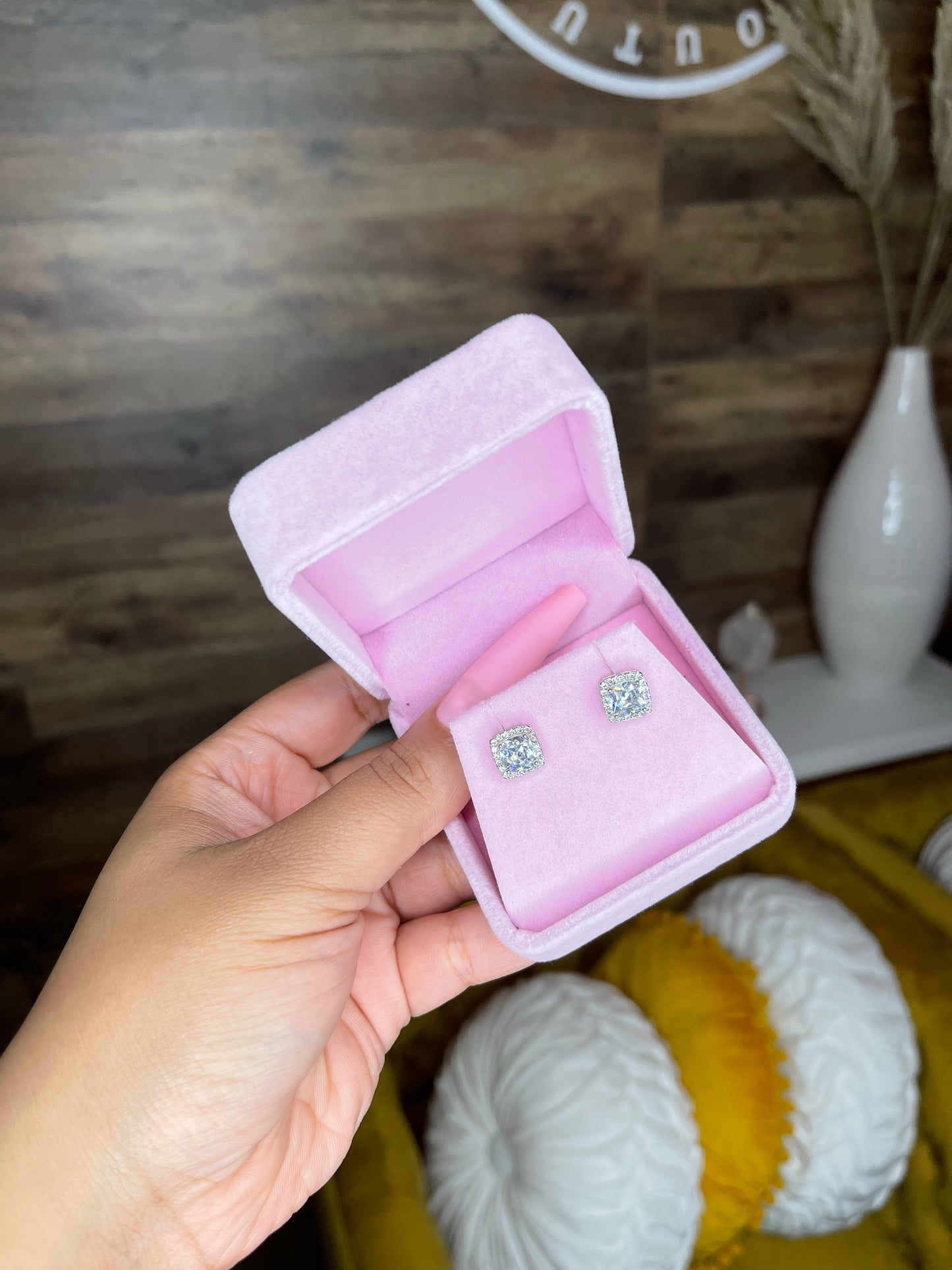 Princess Cut Earrings
