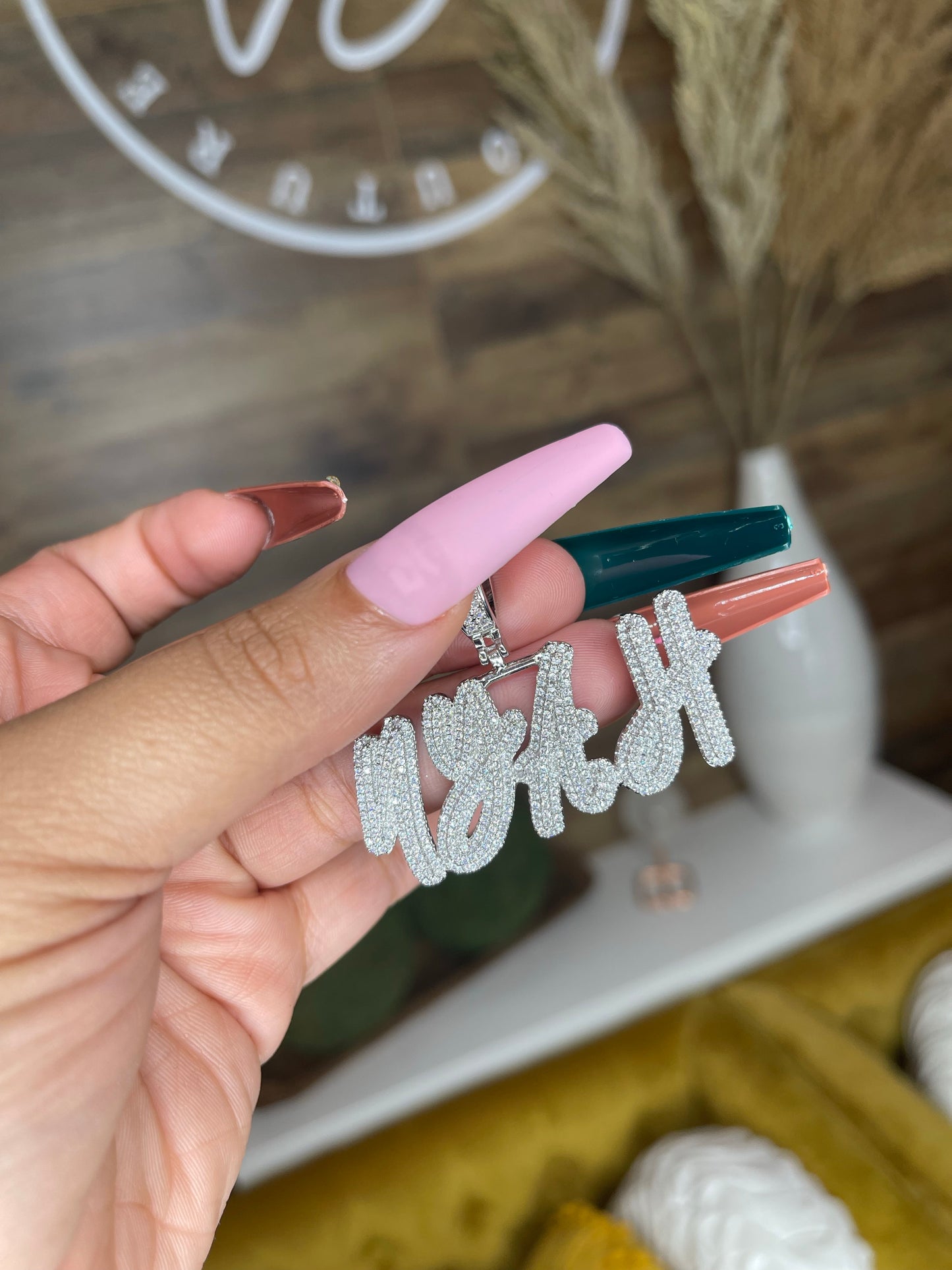 Ice Me Out Custom Name Pendant Necklace