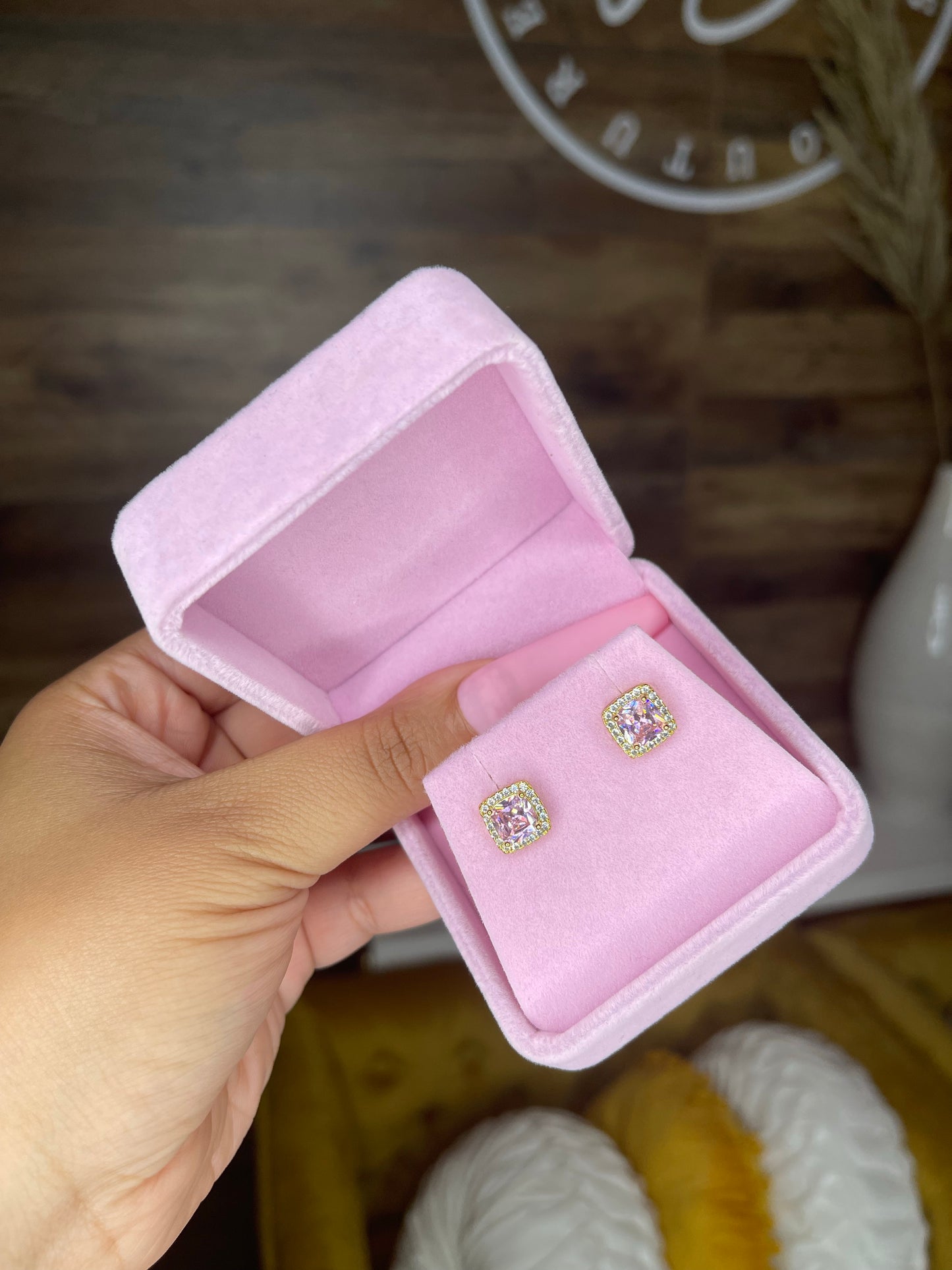Princess Cut Earrings