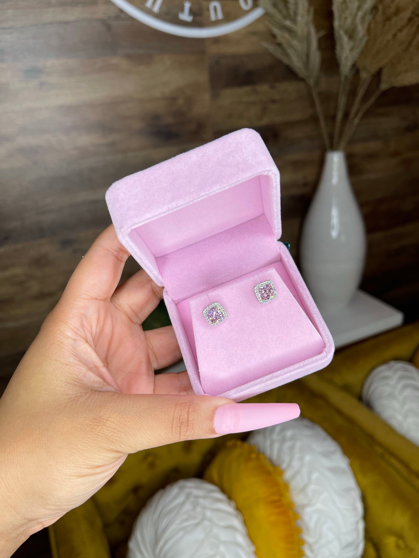 Princess Cut Earrings