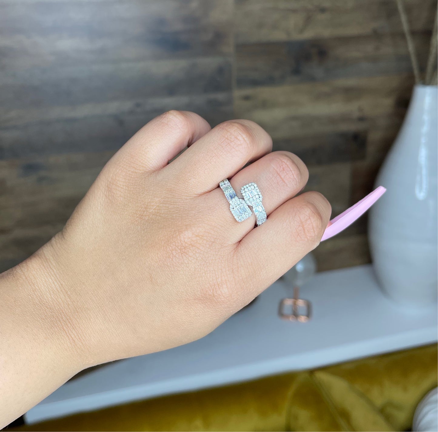 Baguette Cuff Ring